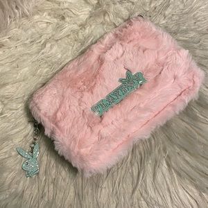 Pink Fuzzy Playboy Crossbody Bag